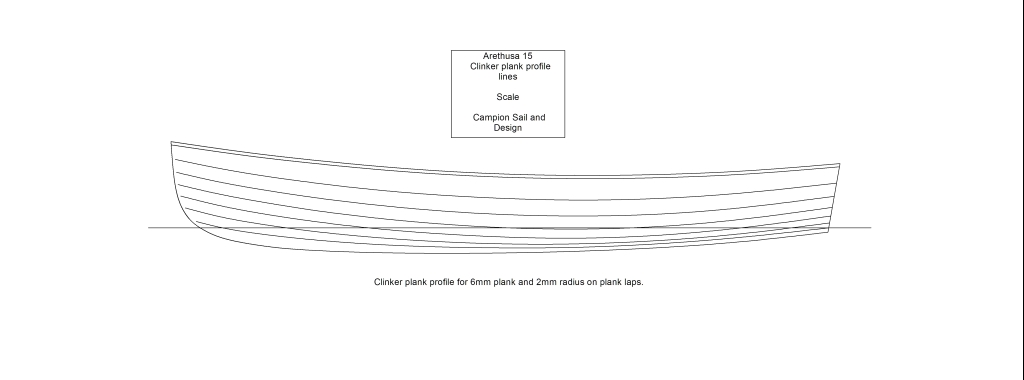 Arethusa 15 lined off for clinker planking