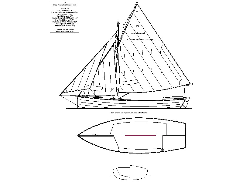 Sail plan for a 19