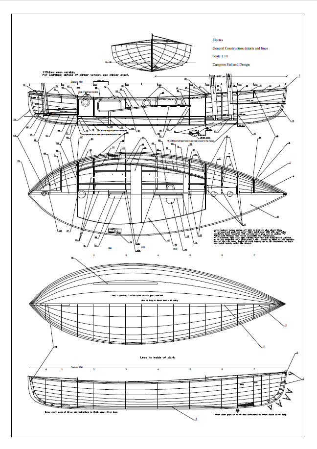 lines and construction plan